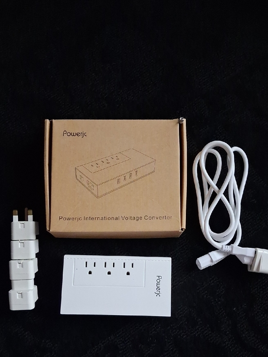 powerjc Other - Powerjc White International Voltage Converter with Adapters